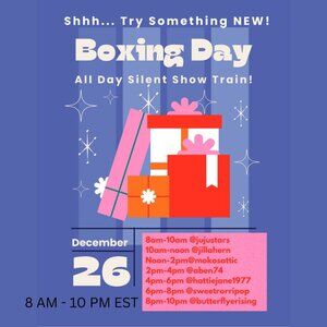 Boxing Day Silent Train Show - Try Something New!